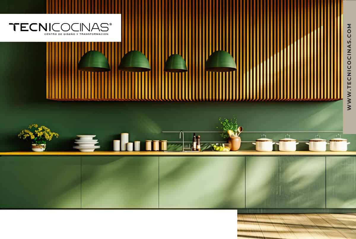 Cocina moderna 2025 con los colores de moda