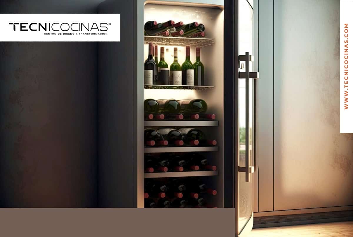 VINOTECAS: lujo indispensable en cocinas de alta gama ✅
